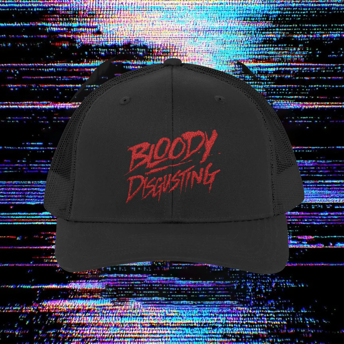 Bloody Disgusting Embroidered Logo Snapback Trucker Hat