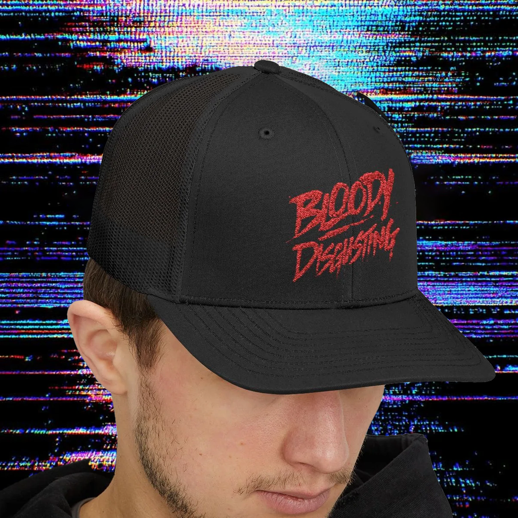 Bloody Disgusting Embroidered Logo Snapback Trucker Hat